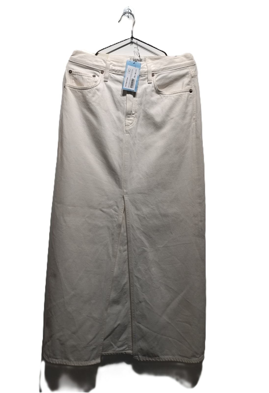 AGOLDE Falda Denim Blanca